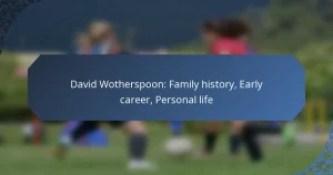 David Wotherspoon: Family history, Early career, Personal life